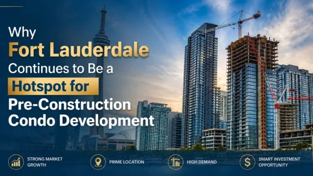 Modern pre-construction condos in Fort Lauderdale with waterfront views