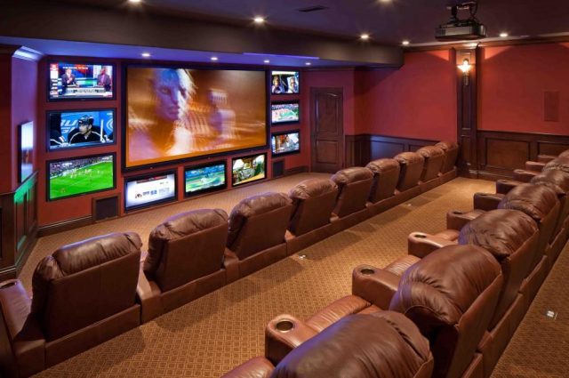 California Beach Home features 10 Movie Screens!