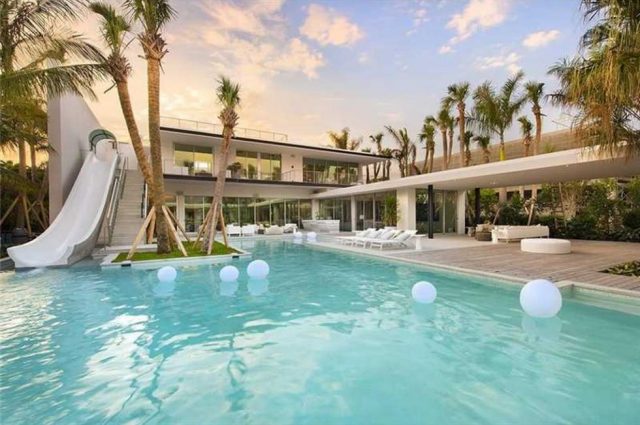 Miami Beach Waterslide Home!