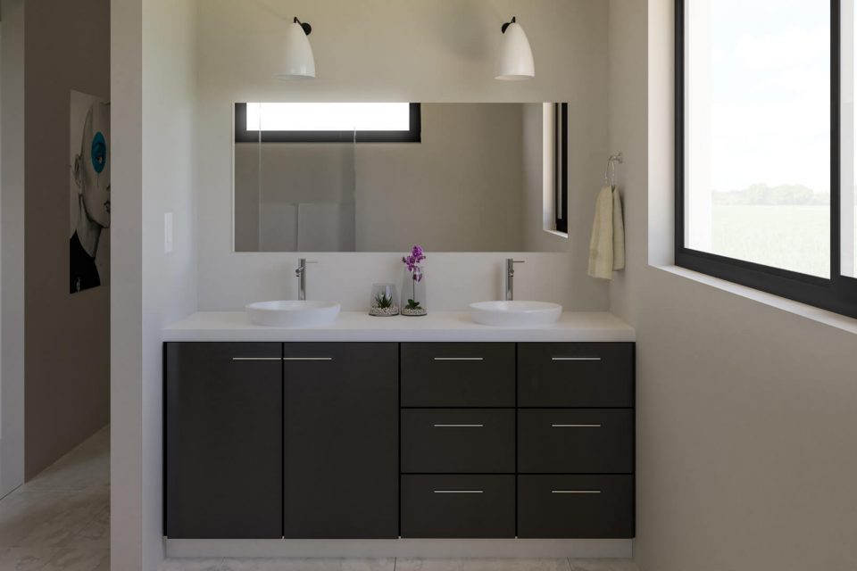 modern bathroom sinks in oaks place town home