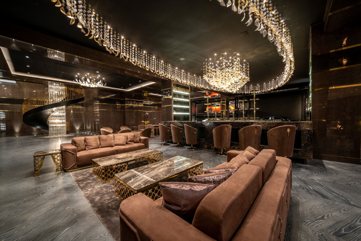 a night club interior, concept design, fantasy, modern
