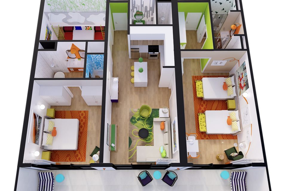 Nickelodeon Two Bedroom Plan