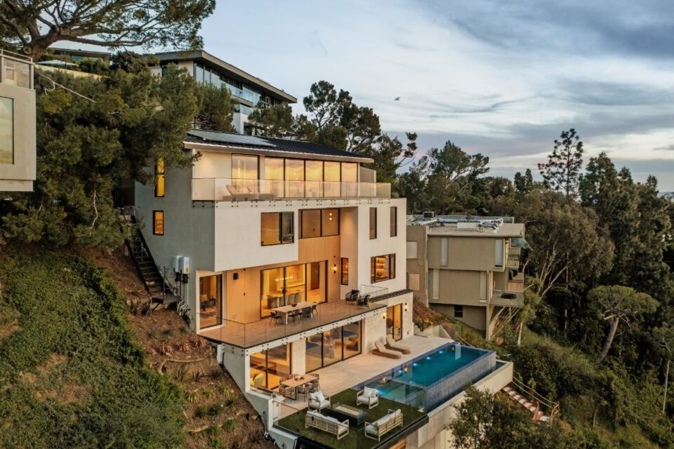 LA Bird Streets Home Perched Over the Sunset Strip—Rare Street-to-Street Compound